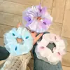 Nuevo estilo de verano, anillo para el cabello con forma de bola de malla con sensación de intestino grueso, cuerda para la cabeza para mujer, estilo cibernético, elegante y fresco para el cabello.