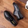 Sapatos Masculinos de Couro para Homens de Meia-Idade para a Primavera Transfronteiriça Sapatos Masculinos Casuais de Negócios Sapatos Masculinos para Homens de Meia-Idade e Idosos Sola Macia Superfície Macia Sapatos de Pai