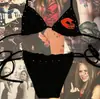 Nuevo Bikini de Dos Piezas Estilo Retro Europeo y Americano Bloque de Color Atado Estilo Chica Caliente para Vacaciones en la Playa