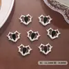 Arte de Unha Coração Espinhoso Ornamentos de Diamante Acessórios de Liga de Metal Coração Pontiagudo Vazado Strass de Cristal Cravejado com Diamantes Pequenas Decorações para Unhas