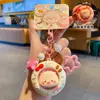 Chaveiro Autêntico Porquinho Fofo Divertido Giratório Portátil Interessante Pequeno Brinquedo Estudante Mochila Chaveiro Pingente