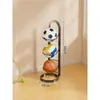 Estante de Almacenamiento para Baloncesto Hogareño Interior Simple de Pie Plegable Estante de Almacenamiento para Fútbol Voleibol Estante de Almacenamiento para Pelotas Infantiles