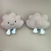 Accesorios de Peluche de Nube Lindos de Dibujos Animados Estilo Japonés Creativos Accesorios de Nube Blanca con Cara Sonriente Accesorios para Ropa Accesorios para el Cabello Venta al por Mayor