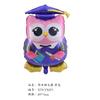 Fiesta de Ceremonia de Graduación Inglés Español Globo Decorativo Sombrero de Doctor Certificado Búho de Graduación Globo de Aluminio