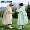 Impermeable Infantil para Estudiantes de Primaria y Secundaria, Especial para Niños y Niñas, Ropa Impermeable, Poncho, Impermeable para Bebé con Ala Engrosada