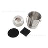 Desodorante de cozinha lixeira para lixo de cozinha com algodão filtrante aço inoxidável espessado balde de metal para fertilizante lixeira para lixo de cozinha