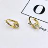 Aretes Nicho de Diseño Coreano, Aretes de Zirconia, Celebridad de Internet, Lujo Ligero, Aretes Modernos y Versátiles