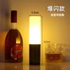 Candeeiro de mesa LED Retro Bar Carregamento Exterior Candeeiro de mesa de jantar Lâmpada de ambiente de trabalho Luz noturna Mesa de jantar Lâmpada de atmosfera Clear Bar