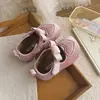 Zapatos de Princesa con Forma de Corazón para Niñas 2026 Nuevos Planos de Otoño con Lazo para Niños para Combinar con Vestidos, Zapatos de Cuero Bajos con Suela Suave