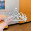 Peine de Corona de Princesa Accesorio para el Cabello Infantil Peineta para Niña Clip para el Cabello de Actuación Corona Peine Corona de Perlas Cumpleaños de Bebé