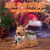Adornos de Reno Navideño, Accesorios para Fotos, Decoraciones Navideñas, Decoración de Ambiente para Mesa y Ventana, Pequeños Renos Realistas