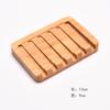 Caja de jabón Amazon al por mayor de madera de bambú no acuática bandeja de jabón de baño para hotel con letras para el hogar simple caja de jabón con drenaje