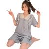 Pijama Talla Extra para Mujer Verano 6535 Algodón Lindo Dulce Estilo Princesa Talla Extra Talla Extra MM Gordita Ropa Exterior Ropa de Casa