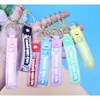 Llavero creativo de letra de concha tridimensional colgante para mochila escolar de estudiante caricatura exquisito regalo pequeño accesorios de goma suave pvc