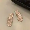Pantuflas Cuadradas Planas Estilo Francés, Zapatos de Hada para Usar al Aire Libre, Nuevas Sandalias de Playa de Verano 2026
