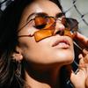 Gafas de sol cuadradas de metal de doble haz transfronterizas Kedun 2020 Nuevas gafas de sol de moda europeas y americanas Gafas de sol personalizadas Mar