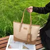 Bolso Grande de Mujer Color Block Bolso Tote Mujer 2026 Estilo Nuevo Simple Sensación de Alta Gama Versátil Retro Bolso de Hombro Único