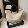 Bolsa de Hombro Retro DuPont Letra Casual Versátil Bolso Minimalista Transparente Simple Viaje Diario Bolsa de Gran Capacidad Mujeres