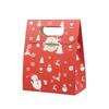 Bolsa de papel navideña de mano, bolsa para empaquetar galletas de turrón, bolsa para hornear hecha a mano, bolsa para empaquetar leche crujiente de copos de nieve y dátiles
