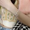 Pulsera de cuentas de diamantes estilo coreano ins pulsera de mujer diseño de nicho personalizado lujo ligero simple nueva moda 2022