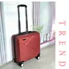 Maleta mini de tiro coreana de 18 pulgadas, caja de cabina de 20 pulgadas con ruedas universales y candado combinado, equipaje primera generación de pelo