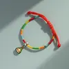 Pulsera tejida a mano de colores del Festival del Bote del Dragón, Pulsera de hilo de cinco colores, Pulsera tejida a mano tradicional para bebé de hilo de cinco colores