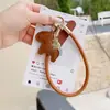 Cordão de Couro com Pingente de Pônei para Celular, Chaveiro Riqueza Rápida, Chaveiro Curto de Pulso para Ano Novo, Pingente de Bolsa, Atacado para Homens e Mulheres