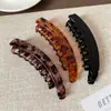 Presilha de Rabo de Cavalo Grande e Alta da Moda com Volume Natural, Presilha Banana com Dentes para a Parte de Trás da Cabeça, Presilha Vertical Antiderrapante