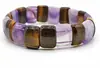 Pulsera de Piedras Naturales para Mujer con Piedras de Aventurina Verde Ónix Negro y Cuarzo Rosa Elegante y Duradera Accesorio de Moda Diseño Elástico Ajustable Regalo Perfecto para Ocasiones Especiales
