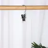 Clipe de três caracteres aço inoxidável roupas clipe universal armazenamento clipe de shorts clipe de tecido casa meias secagem clipe gancho atacado
