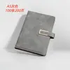 Caderno com Fivela A5 em Estoque, Bloco de Notas Pu Espesso para Escritório, Diário de Estudante, Couro Sintético no Atacado