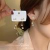 Pendientes de plata 925 con forma de estrella de cinco puntas y lazo, con borlas para mujer, diseño veraniego, elegantes y con sentido de las celebridades de Internet. Nuevos pendientes.
