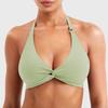 Sujetador Deportivo de Yoga y Fitness de Sensación de Segunda Piel Transfronterizo de Verano con Almohadillas en el Pecho para Mujer, Sujetador de Espalda Bonita Halter de Secado Rápido para Pilates