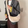 Bolso Cruzado de Felpa de Gran Capacidad para Mujer para Invierno, Bolso Tipo Dumpling Simple Versátil de Gama Alta para el Trabajo y los Viajes Diarios