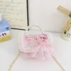 Bolsa Infantil, Pequena Bolsa Cheirosa de Princesa, Carteira da Moda Transfronteiriça para Menina, Bolsa de Mão com Contas, Mini Bolsa Transversal de Ombro