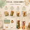 Kit de Material para Lanternas de Caligrafia DIY Alunos do Ensino Fundamental Caligrafia com Caneta Dura Papel para Caligrafia Estilo Chinês Decoração de Lanternas para Parede Cultural da Sala de Aula