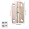Bisagra de caja de madera de hardware antiguo de 30 * 17 mm, bisagra plana abierta de material de hierro, bisagra pequeña, accesorios de hardware para equipaje