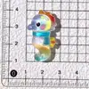 Accesorios pequeños de resina transparentes de delfín, ballena, caballito de mar para hacer a mano pasadores para el cabello, llaveros, imanes para refrigerador y decoraciones para zapatos