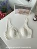 Ropa interior de verano ultrafina para mujer, piel de hielo, orejas de conejo, pecho grande, pequeña tira de gelatina, soporte suave, sin costuras, desnudo, sujetador transpirable