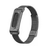 Correa de metal en stock para Fitbit Air, hebilla magnética milanesa, caja de metal de tres eslabones sólidos, modelo privado