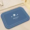 Tapete de Chão de Terra de Diatomáceas Estilo Moderno Simples para Banheiro, Absorvente de Água, Secagem Rápida, Antiderrapante, Resistente à Sujeira, Resistente ao Desgaste, Adequado para Entrada e Uso Doméstico