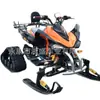 Vehículo Grande para Nieve de ATV Motonieve 200cc Oruga Trineo de Nieve Vehículo de Esquí Todoterreno Esquí de Oruga a Gasolina