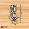 Colgante Cruz Aleación Plata Antigua Mariposa Flores Flores de Lirio del Valle Cuentas Espaciadoras Accesorios para Joyería DIY Abalorios Hechos a Mano