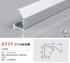 Luz Linear LED Alumínio Embutido no Teto Luminária Linear Calha de Alumínio em U Perfil Triangular de Liga de Alumínio