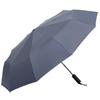 Paraguas a prueba de viento impermeable de doble uso paraguas publicitario de 10 varillas para hombres y mujeres manual no vinilo paraguas plegable grande regalo de empresa