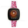 Adecuado para correa Fitbit Versa4/sense2 versa3 correa de reloj de metal delgada de resina de cintura pequeña