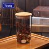 Pote de Vidro Selado de Fábrica com Tampa Pote Selado de Leite em Pó para Grãos Pote Transparente para Lanches Pote para Grãos de Café Conservas