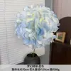 Materiales de Flores Artificiales Serie Azul para Arreglos de Boda, Paisajismo Exterior, Arreglos de Flores Falsas, Rosa, Hortensia, Orquídea Phalaenopsis al por Mayor