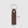 Llavero rectangular de piel sintética con láser, llavero en blanco de doble cara para cinturón, llavero redondo de piel, llavero para imprimir DIY