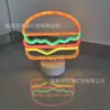 Nueva Luz de Neón LED de Hamburguesa para Escritorio, Luz Ambiental de Moda para Habitación, Dormitorio, Sala de Estar, Luz Nocturna, Luz Decorativa